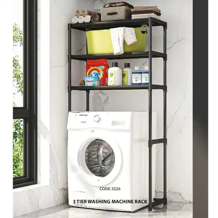 03 Layer Bathroom Shelf Laundry Washing Machine Rack