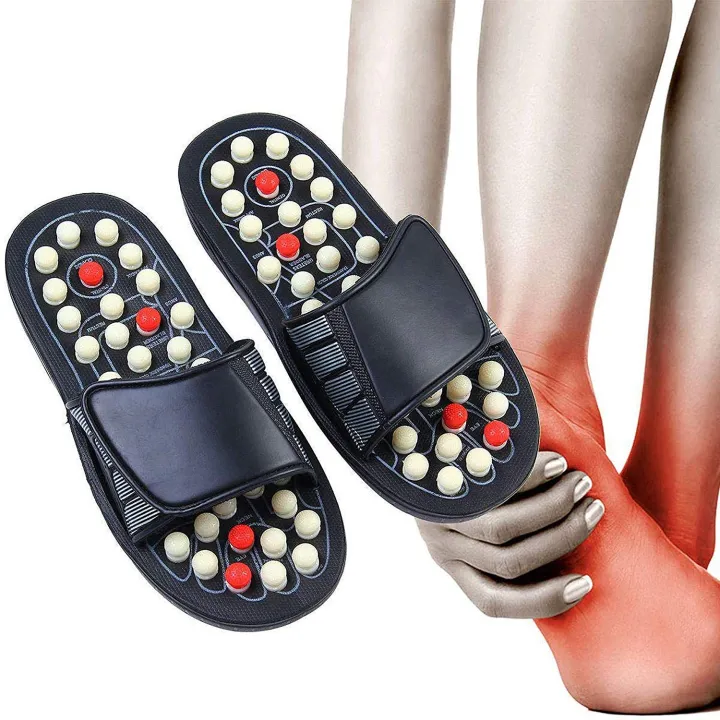 Anti-Slip Acupressure Therapy Slippers ΓÇô Foot Acupoint Activating Massage Shoes