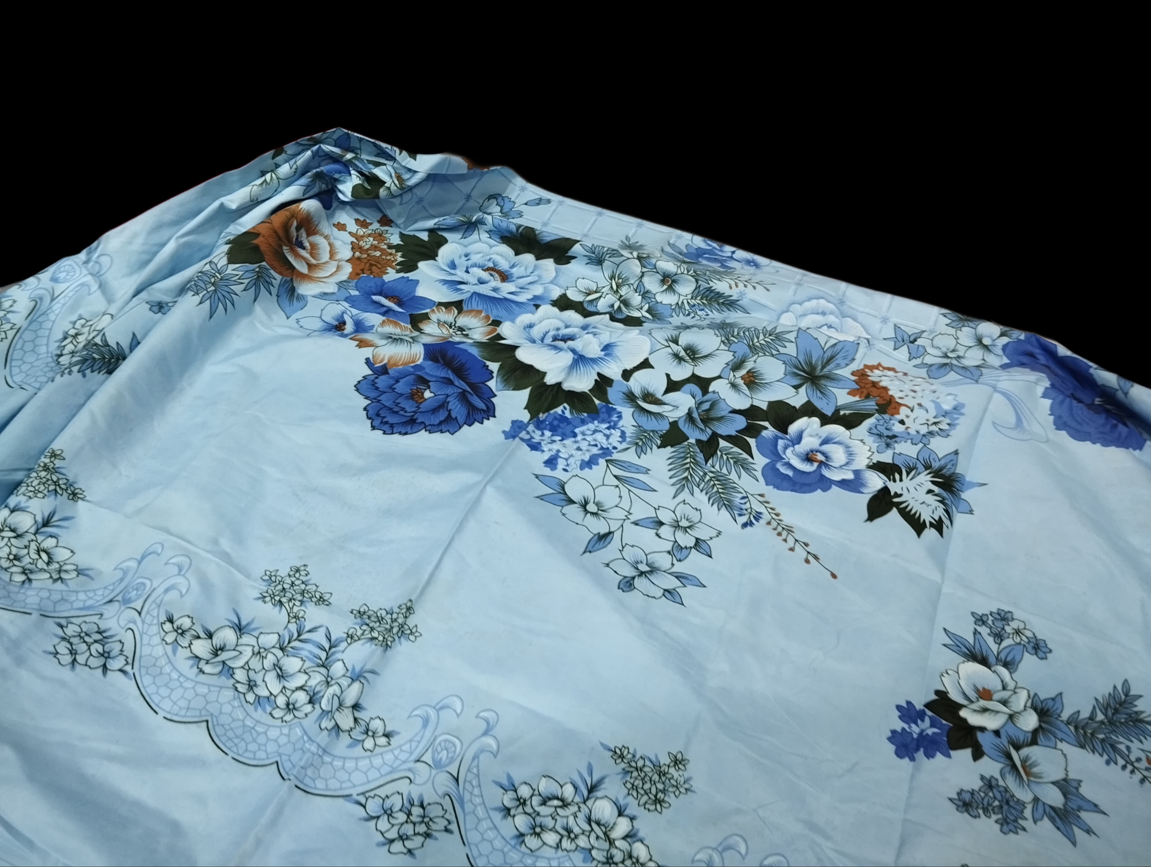 6 ├â┬ù 6 feet waterproof floral-printed bedsheets for regular use