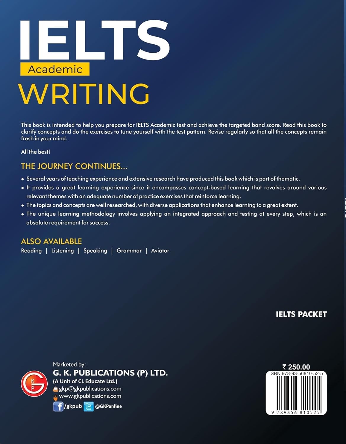 IELTS Academic+ General Test: Writing Book by Career Launcher Paperback