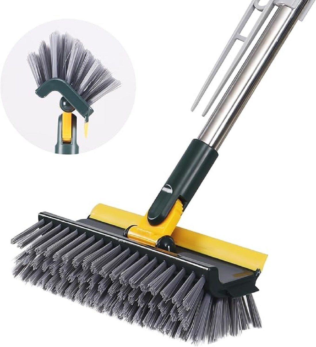 CleanSweep├ó┬ä┬ó 3-in-1 Magic Broom Cleaning Set, 3 IN1 Magic Broom Penyapu Lantai Floor Cleaning Brush Gap Scrub Brush Tile Kitchen Bathroom Glass To