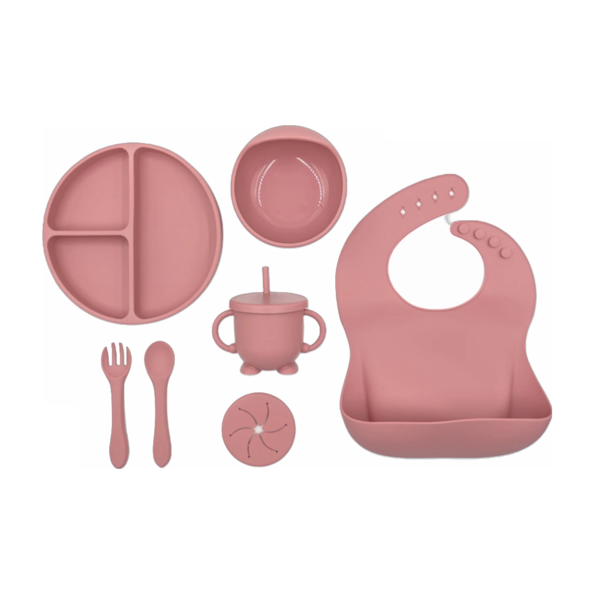 5 Pcs Silicone Toddler Feeding Set