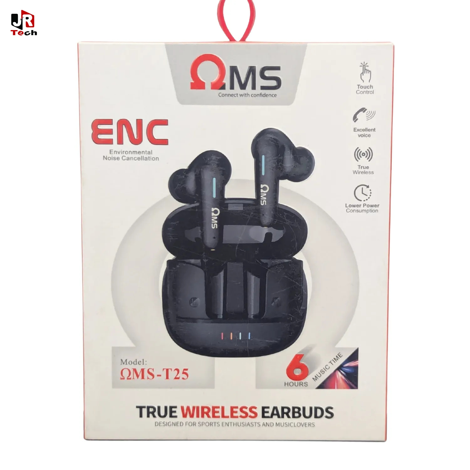 True Wireless Earbuds with Environmental Noise Cancellation (ENC)