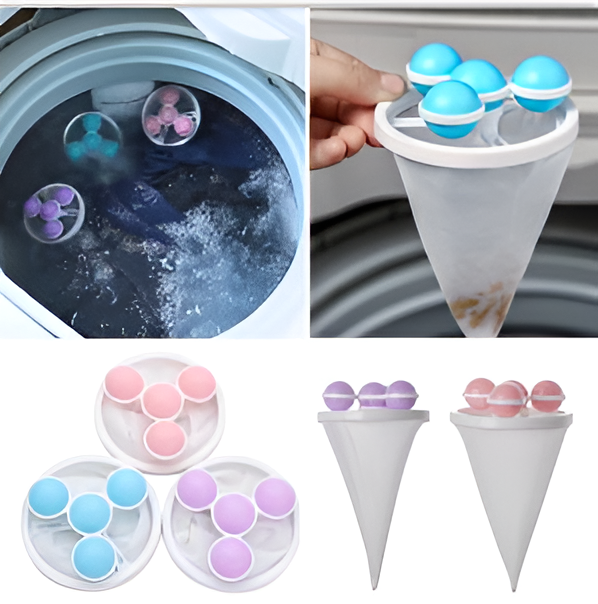 Washing Machine Hair Filter Mesh Bag ├ó┬Ç┬ô Pet Hair Remover