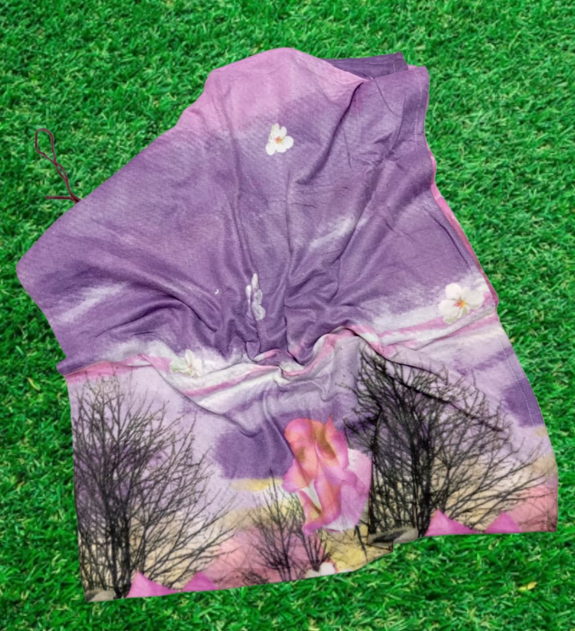 6├â┬ù5 Beautiful Purple Colour Bedsheet