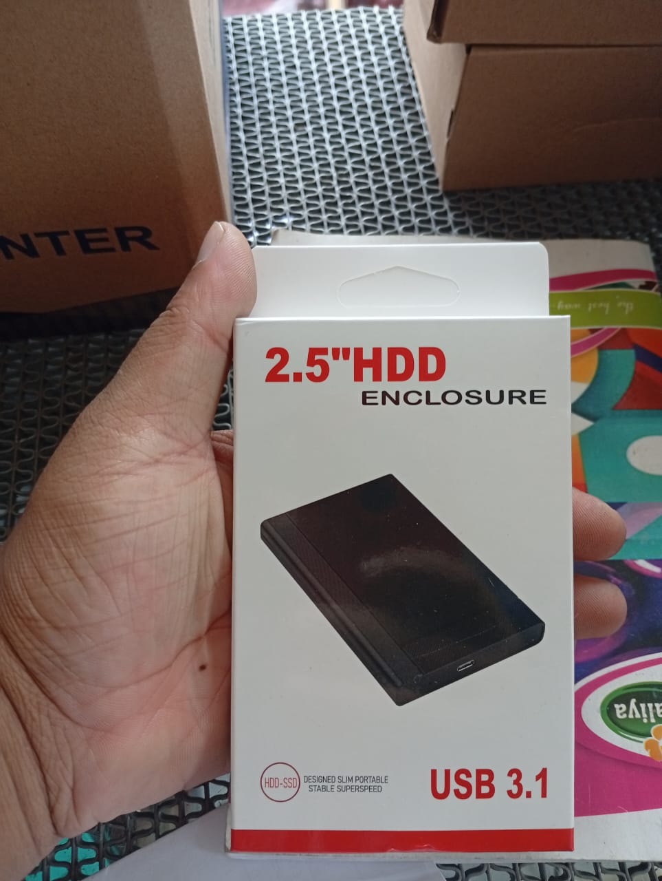 2.5" HDD/SSD Enclosure ├ó┬Ç┬ô USB 3.1 High-Speed External Hard Drive Case