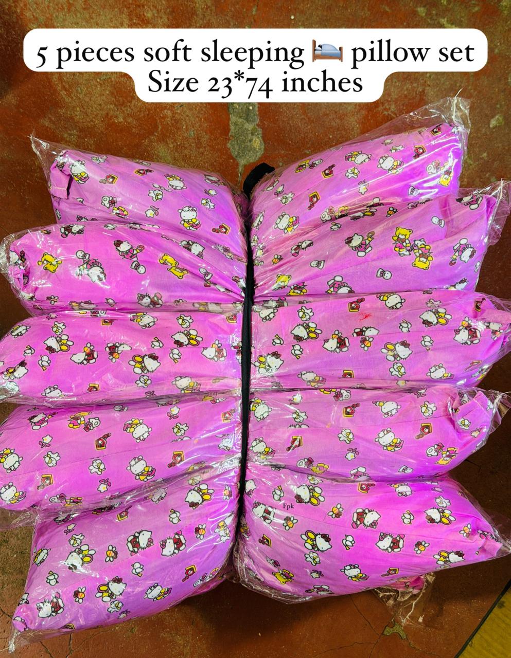 23├ù74 inches - 5 Pieces Sleeping Soft Pillow Set