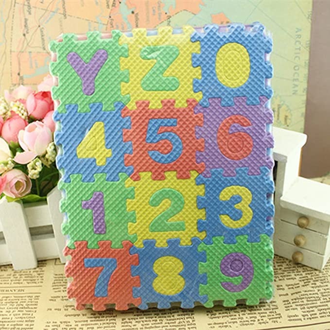 Toy / EVA Puzzle Mat for Children / Alphabets / Numbers / Education Toy 36Pcs.