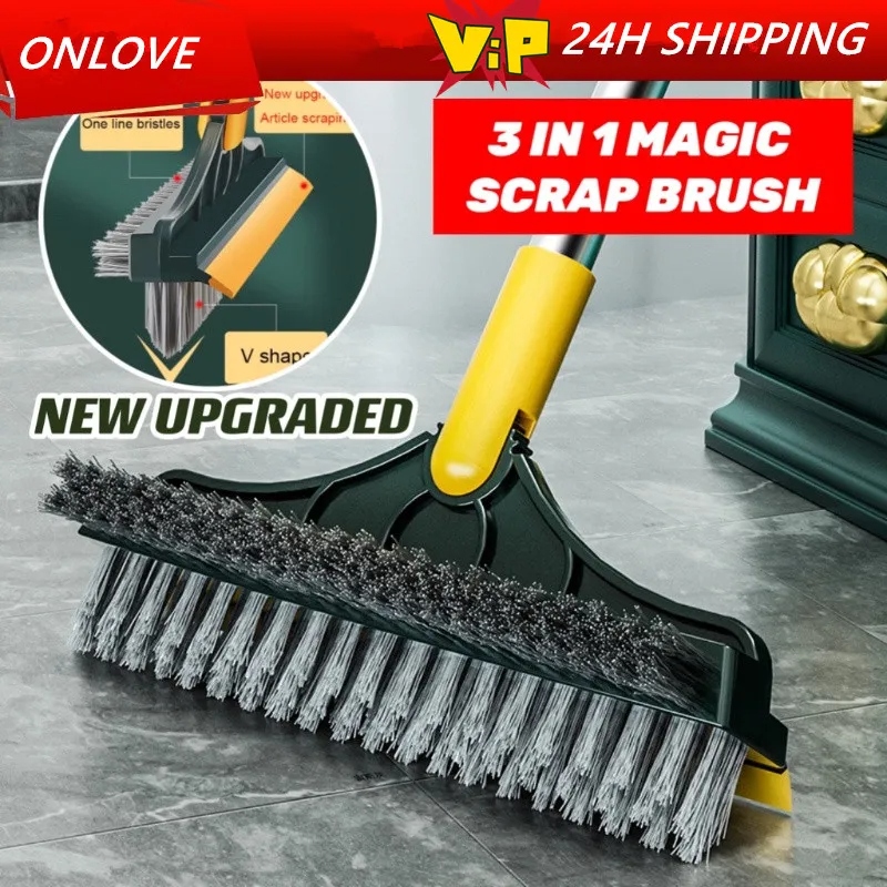 Multifunction Microfiber Scrubber Floor Cleaner /Car Wash Brush Mop With Handle