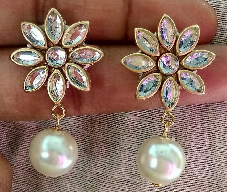 stone earrings hand made