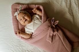 Organic Cotton Baby Blanket Newborns Swaddle Wrap