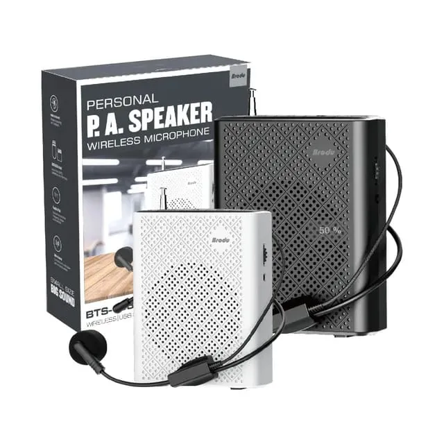 Brodu BTS-1385 Portable Personal P.A. Voice Amplifier Speaker Kit