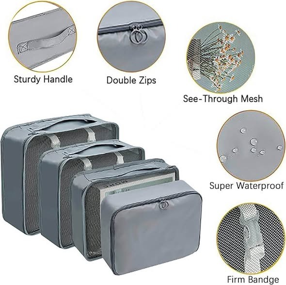 7 Pcs Luggage Packing Organizers