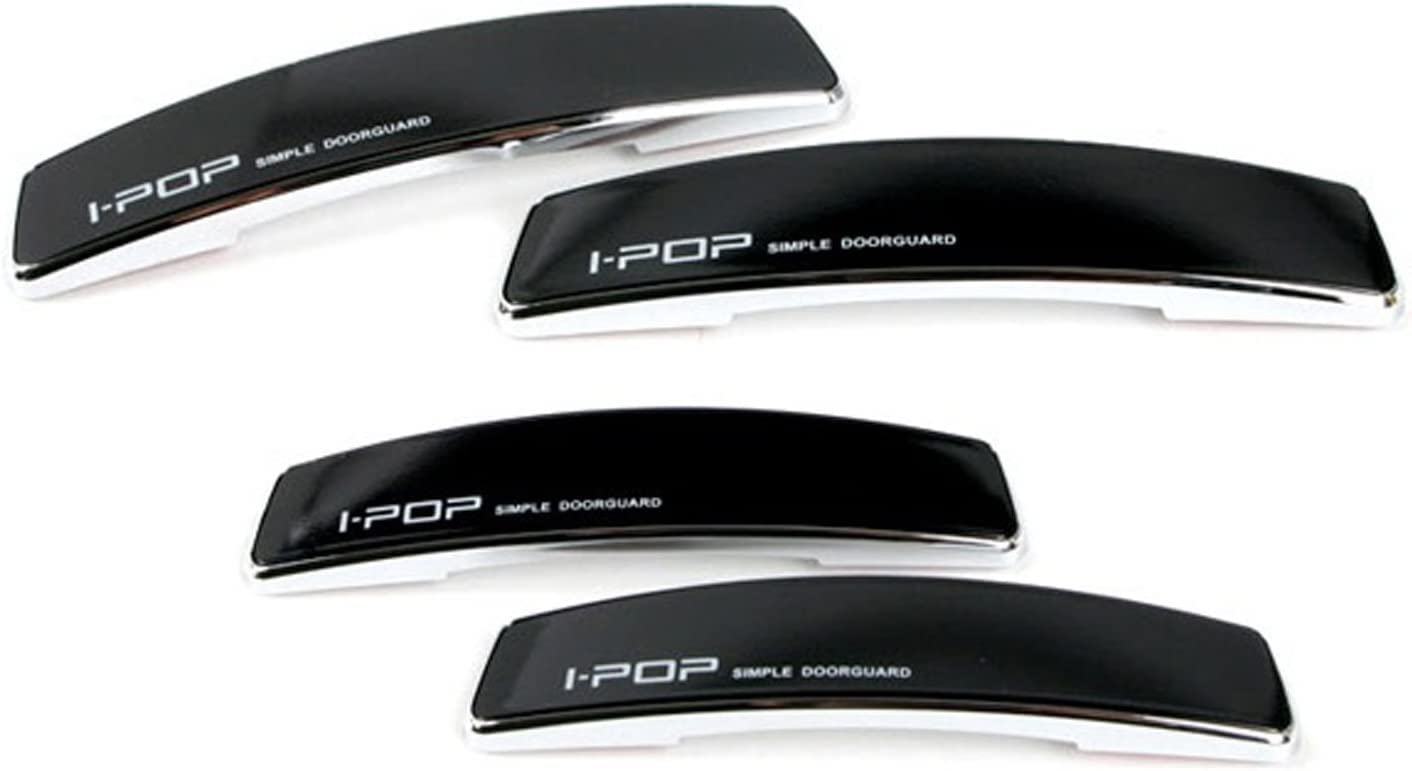 Universal Anti Scratch I Pop Car Door Edge Guard Bumper Scratch Protector Compatible with All Cars Black Colour (Set of 4)