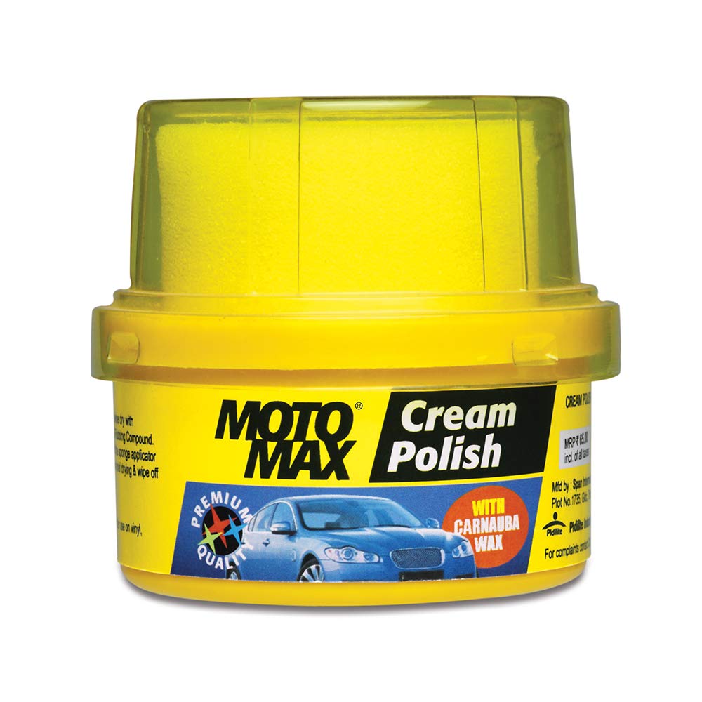 Cream Polish (60 gm) with Carnuba Wax| Clean Polish Shine Cars, Bike, Motorcycle| Long term Protection from pollutant, rain water repellant | Shine pa