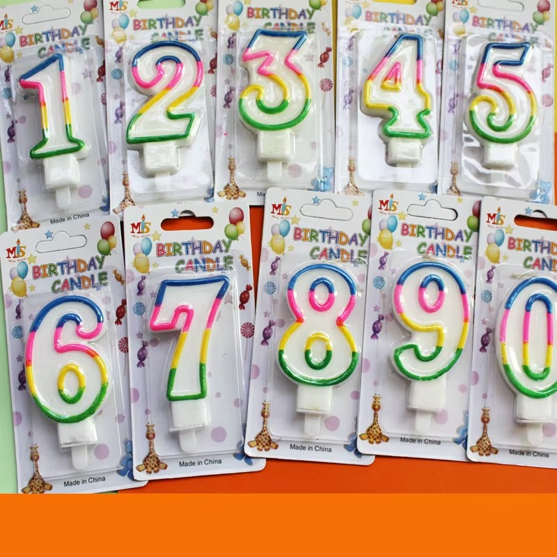 Birthday Number Candles - Paraffin