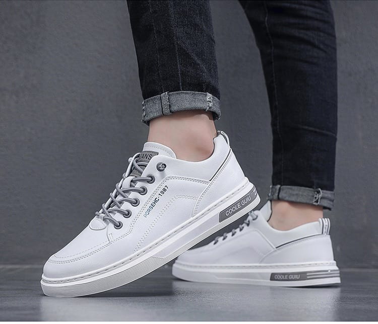 white Coole Guiu Korean-style casual sneakers