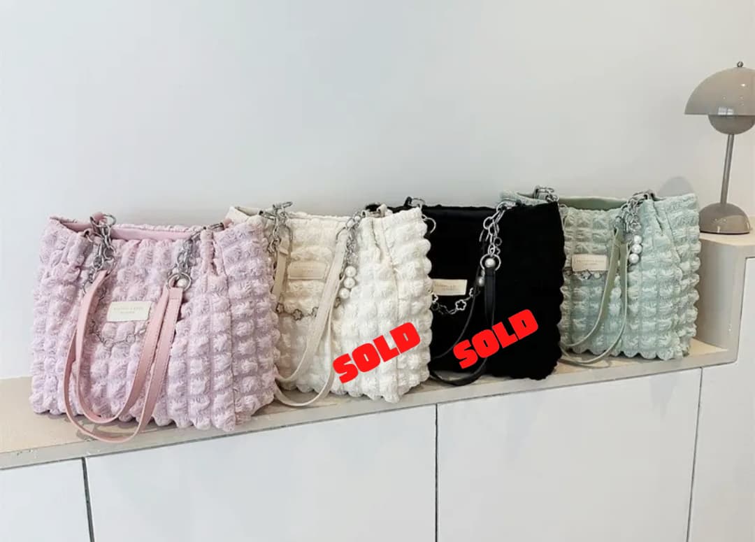 Bubble Textured Shoulder Bag