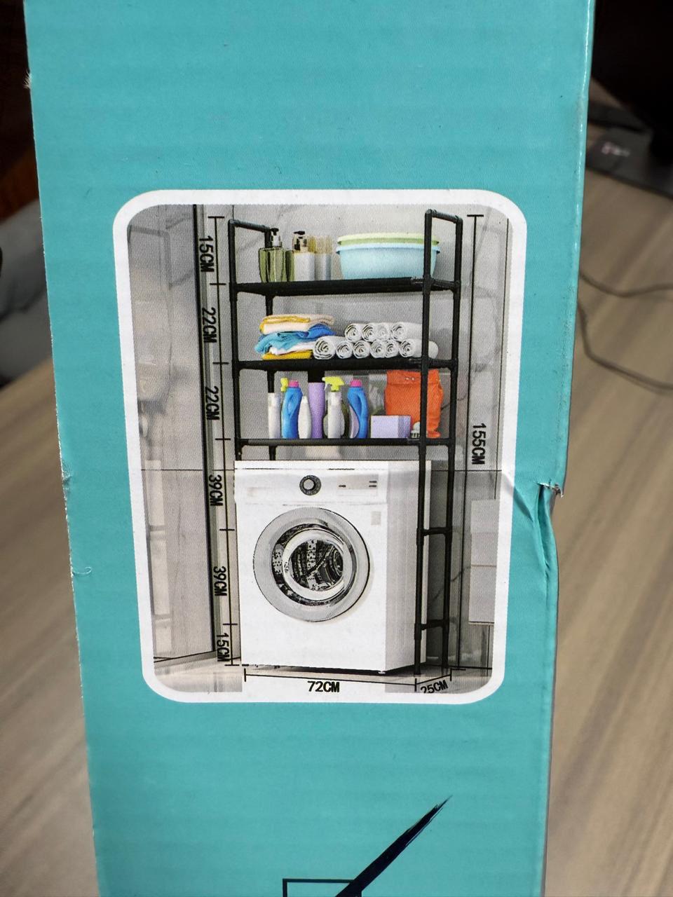 Three-layer washing machine storage rack