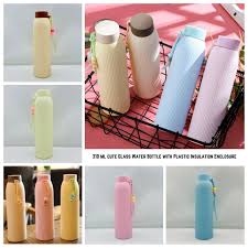 AquaRidge├ó┬ä┬ó Rib Striped Glass Water Bottle ├ó┬Ç┬ô 420ml
