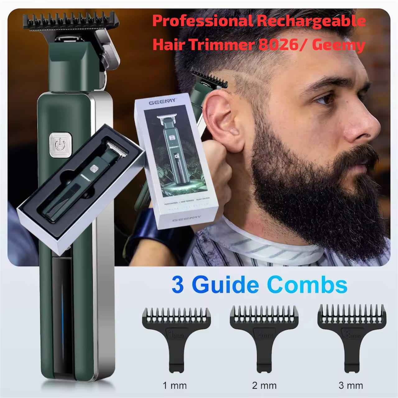 Professional Rechargeable Hair Trimmer 8026/ Geemy