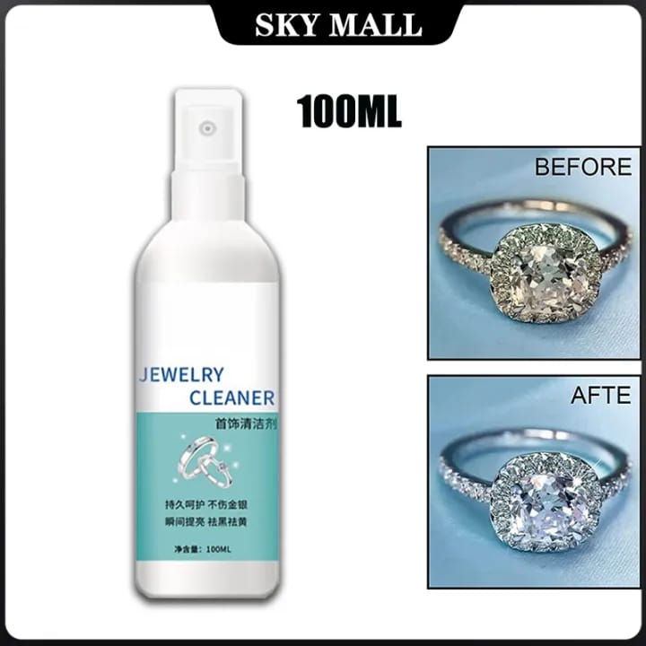 100ml Jewelry Cleaning Spray, Jewelry Cleaner, Silver Gold Watch Diamond Gem Ring Polishing Cleaning