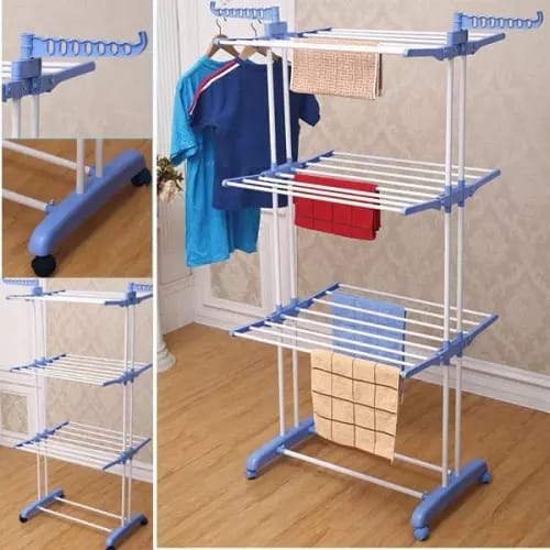 TriHold├ó┬ä┬ó ProMax 3-Layer Heavy-Duty Cloth Hanger (50 KG Load Capacity)