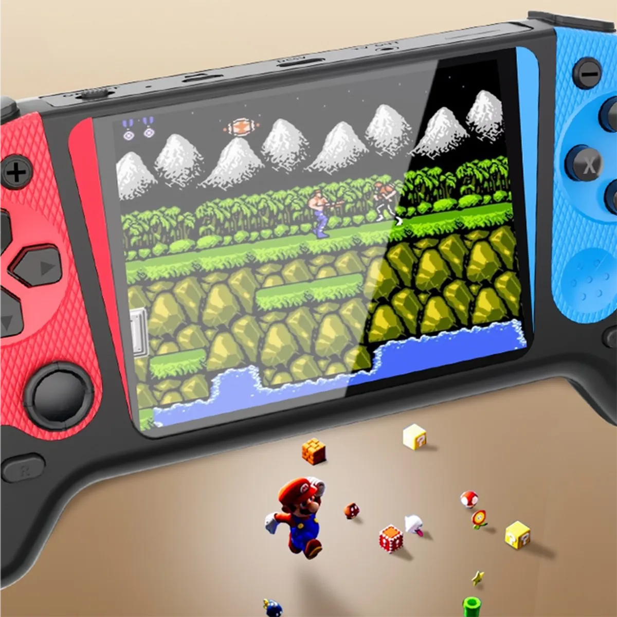 Q21 Gamepad 500 arcade games 3.5 size screen massive classic nostalgia games 1200mah capacity for two player battle scre