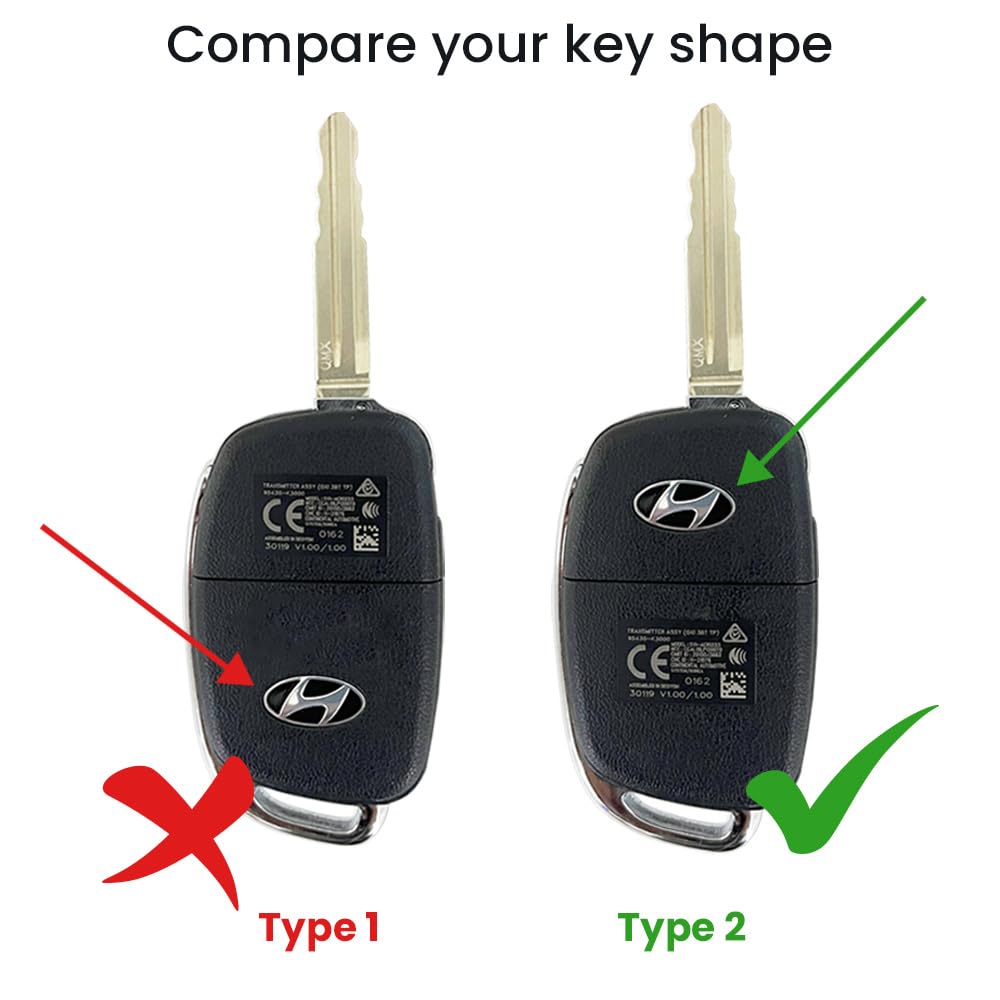 Keycare├é┬« Silicone Key Cover for Hyundai Grand i10 Nios with flip Key (Black)