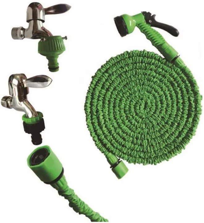 Garden Hose, Retractable Stretch Hose Garden Hose Magic Flexible Water Hose Hose Plastic Hoses Pipe With Spray Gun To Wa