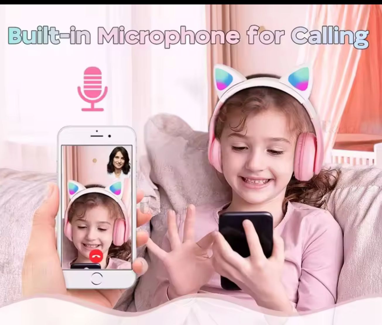 Cute Cat Wireless Bluetooth Headphones