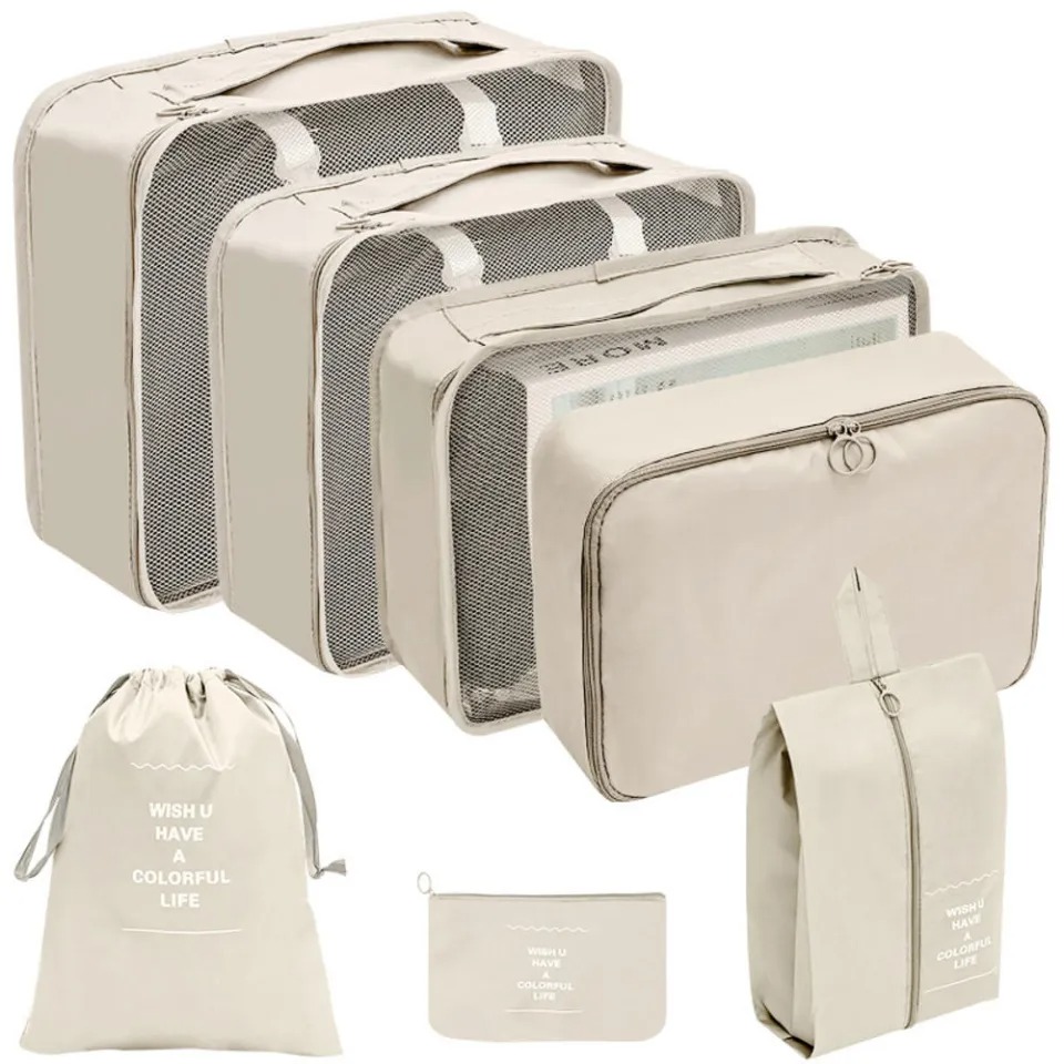 7 in 1 travel storage bag set