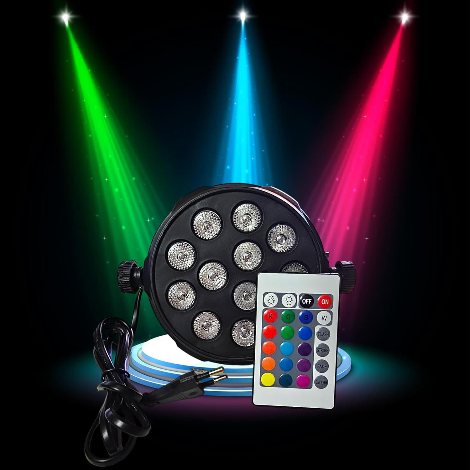 Multi-Color 6 LED Par Stage Light