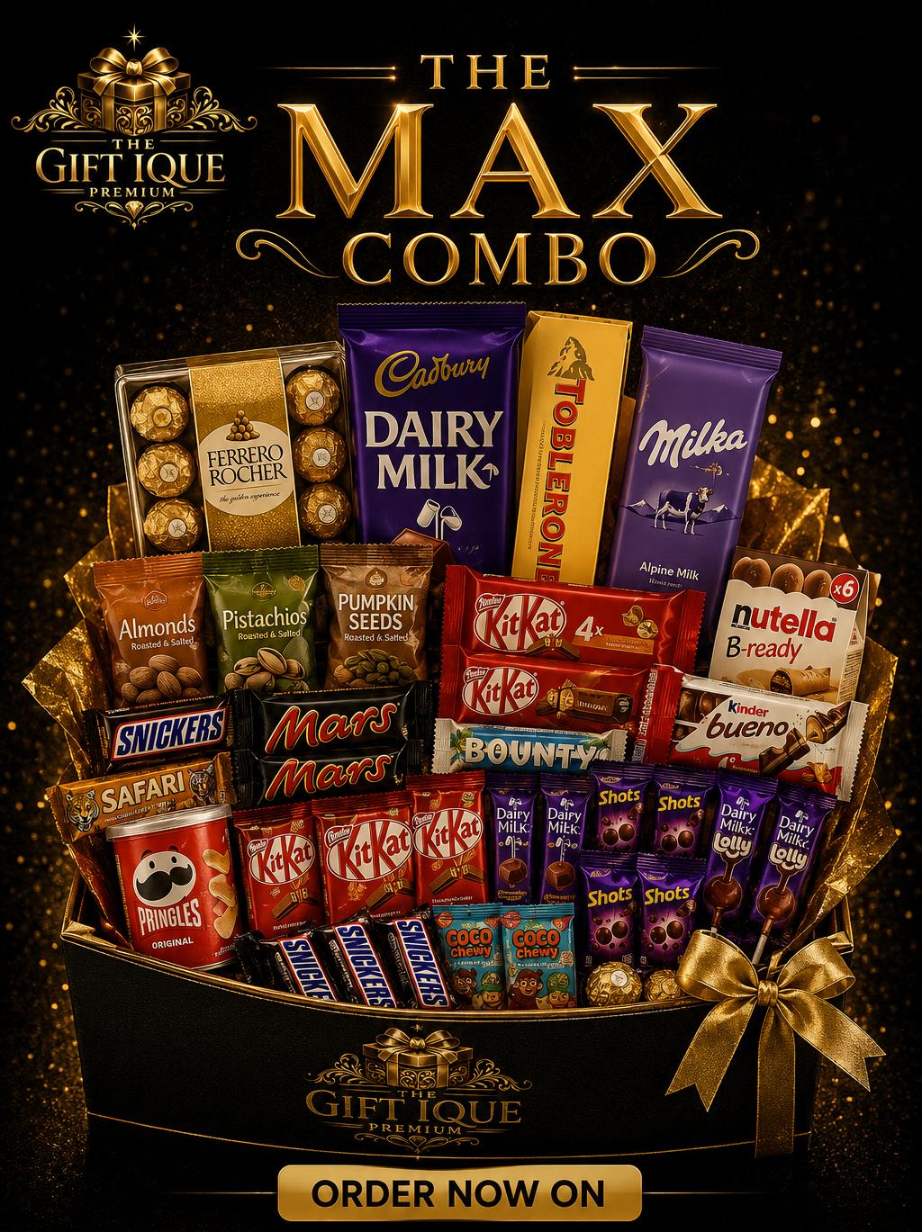 The Golden Combo Luxury Chocolate Snack Gift Hamper