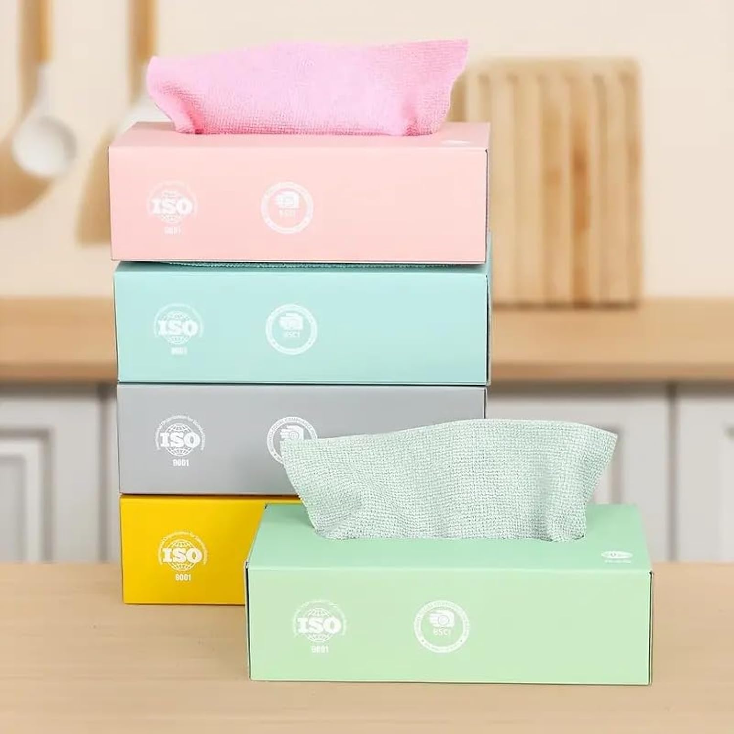 Microfiber Towel Box Good quality 20pcs micro fiber Reusable cloth box