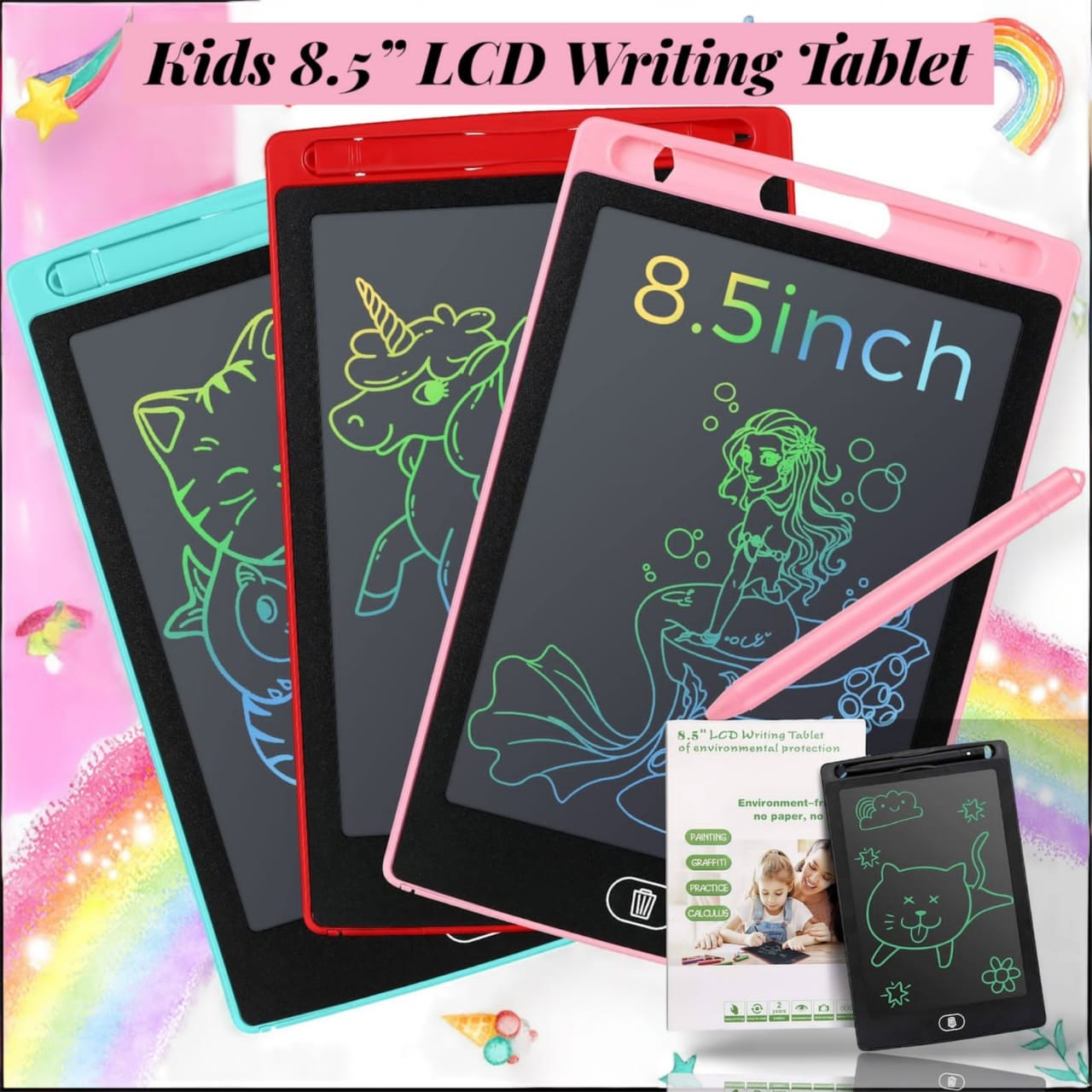 8.5├ó┬Ç┬¥ LCD Writing Tablet