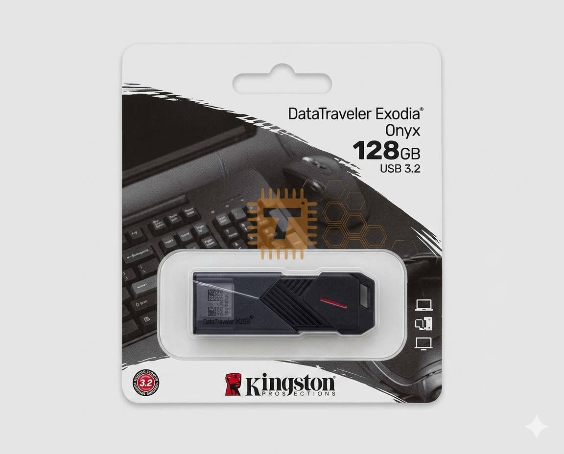Kingston DataTraveler Exodia Onyx 128GB USB 3.2 Gen 1 Flash Drive