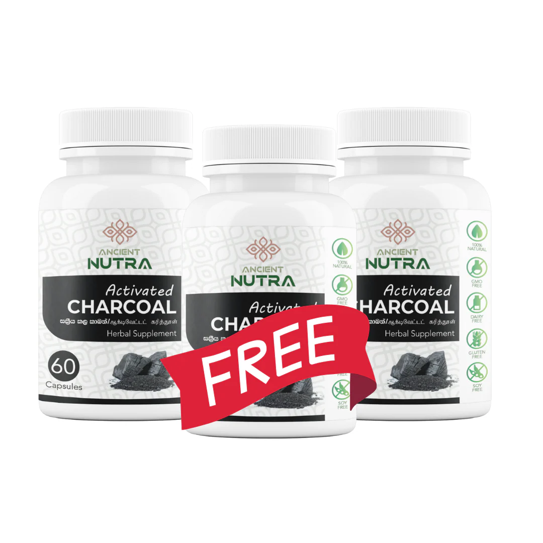 Activated Charcoal 60 Capsules - Buy 2 Get 1 Free