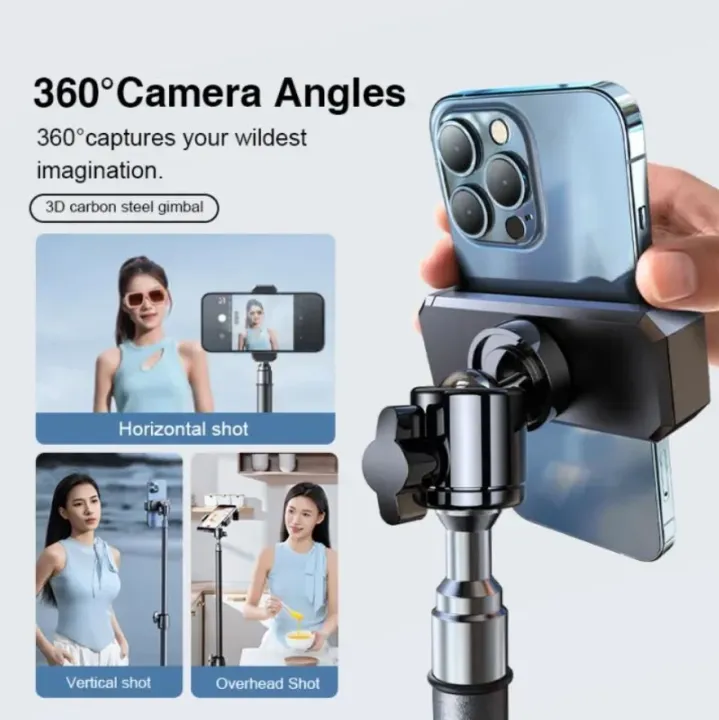 RTAKO Matte Finish Carbon Steel Mini Tripod ΓÇô 55cm Multi-Purpose Tabletop Stand