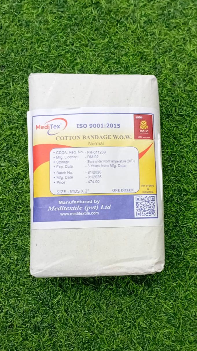 5 YDS x 2" MediTex Cotton Bandage W.O.W. Normal
