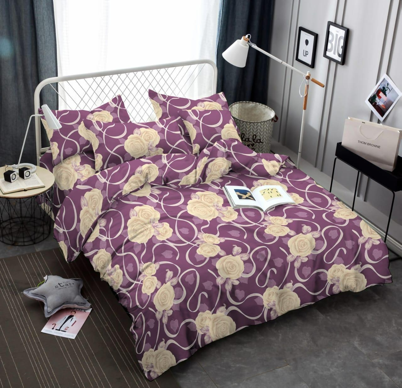 Bed Sheets with 2 pillow covers cotton (6├â┬ù7.5) 70├â┬ù90cmfull size
