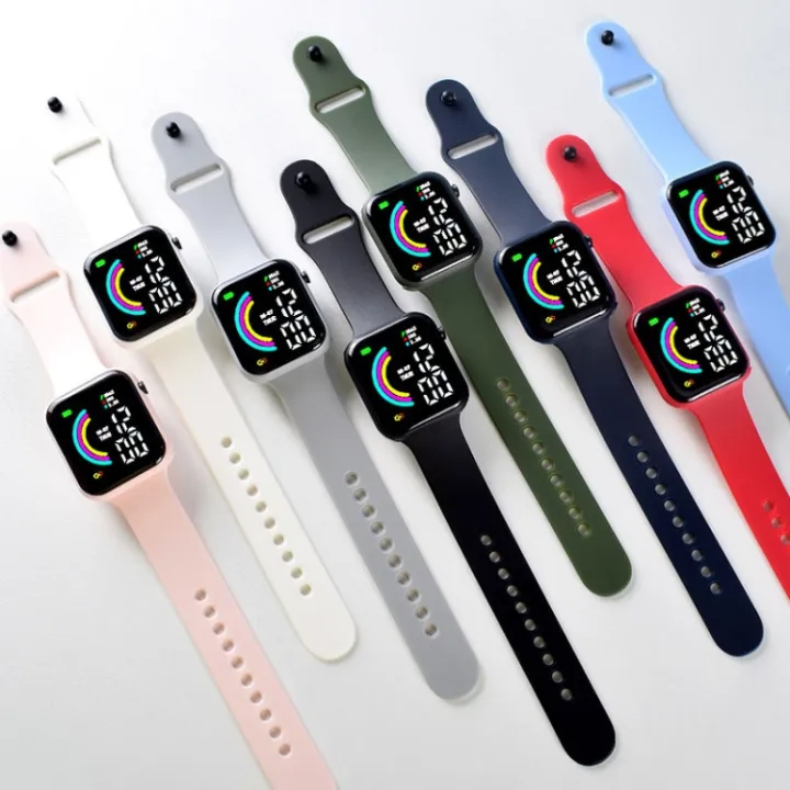 Unisex LED Digital Smart Watch - Rainbow Edition