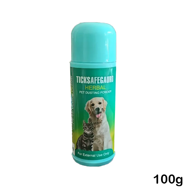Ticksafeguard Herbal Pet Dusting Powder ├ó┬Ç┬ô 100g Natural Tick & Flea Control for Dogs and Cats