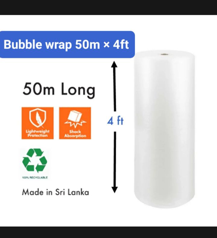 4 Feet x 50m Bubble Roll (Air Bubble Packaging Roll)