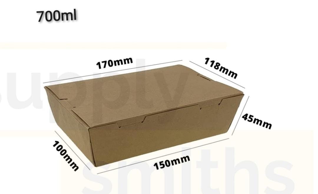 700ml Kraft lunch box 100pcs