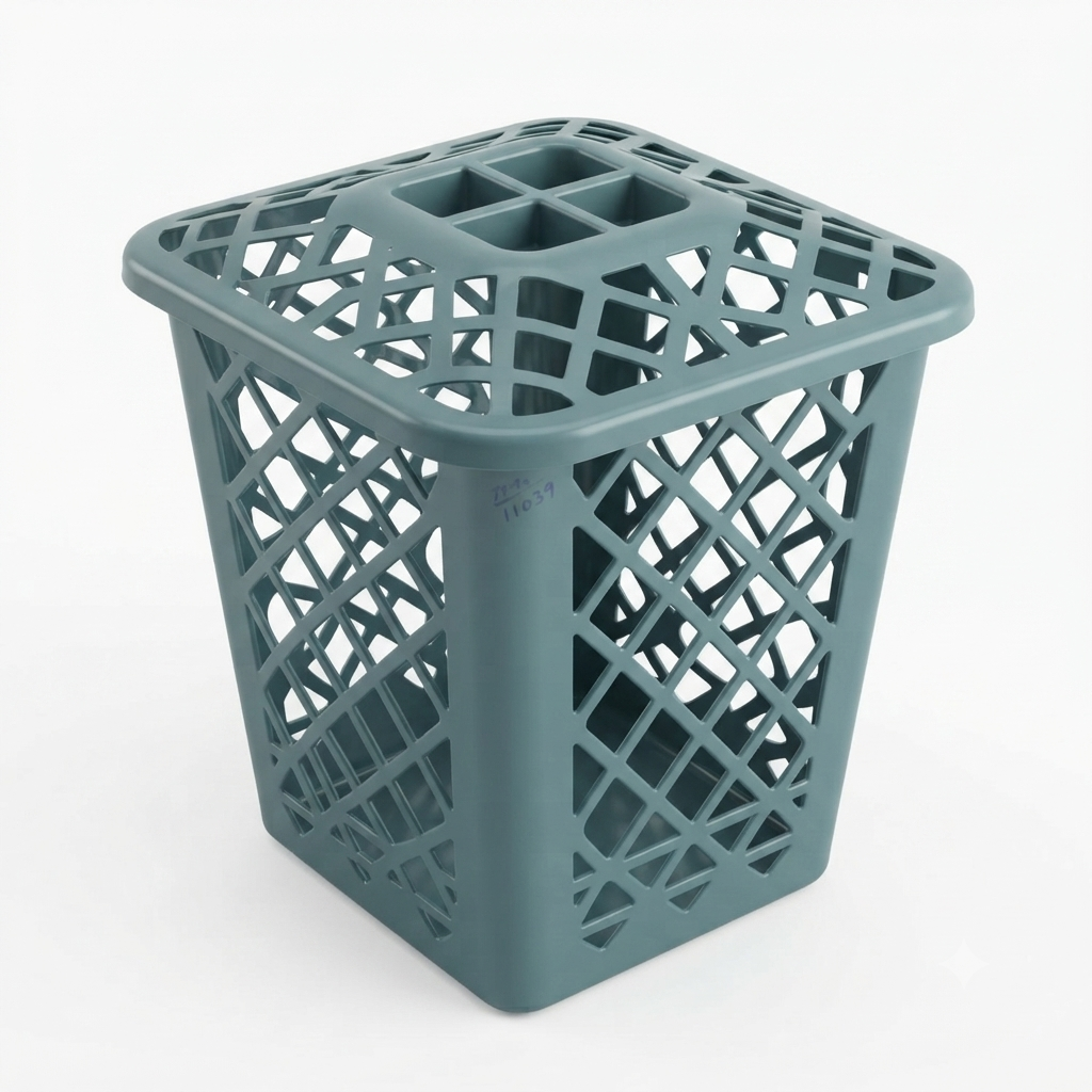 121 Ruby Plastic Lora Laundry Basket