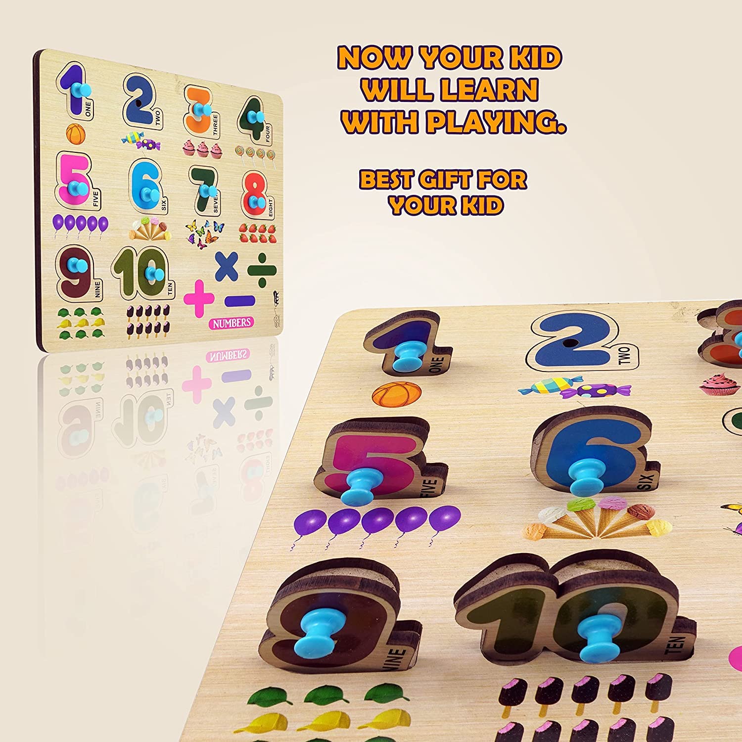 APPSTER Colorful Wooden Puzzle Toy for Kids Jigsaw Puzzles for Adults Baby Learning Educational Toys Board Game (ABCD + Body Parts + Number)