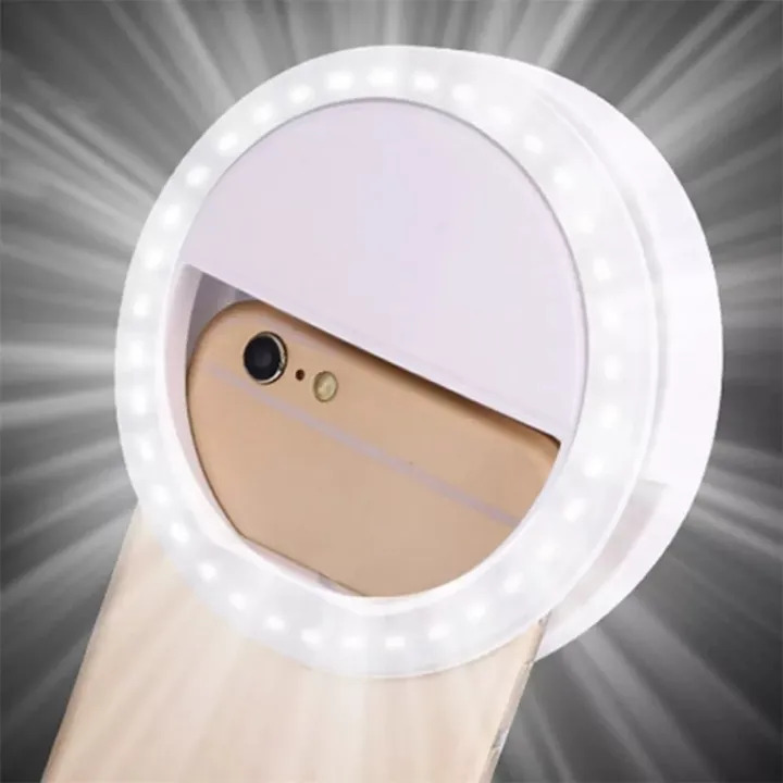 Universal Selfie Lamp Mobile Phone Lens Portable Flash Ring 36 LEDS Luminous Ring Clip Light For iPhone and Samsung Huaw