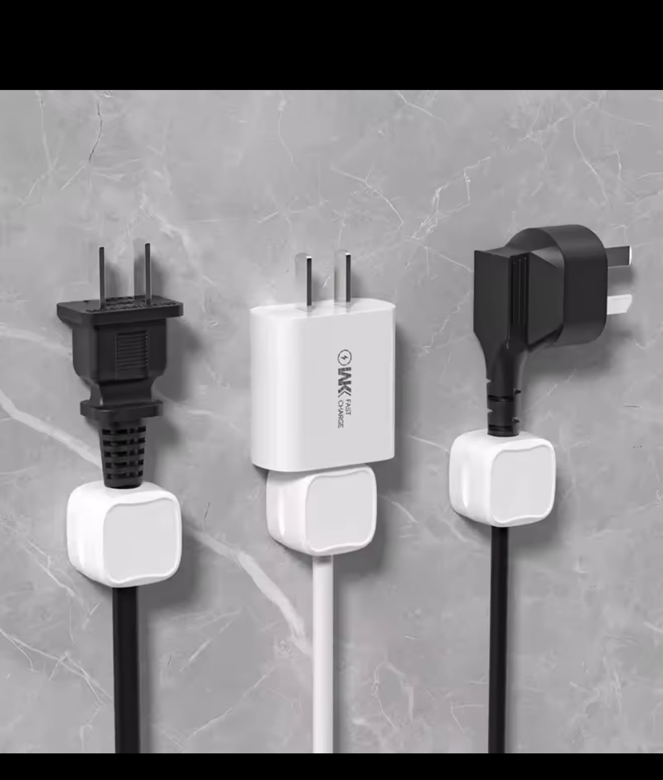 3 pcs Office Desktop Magnetic Cable Organizer
