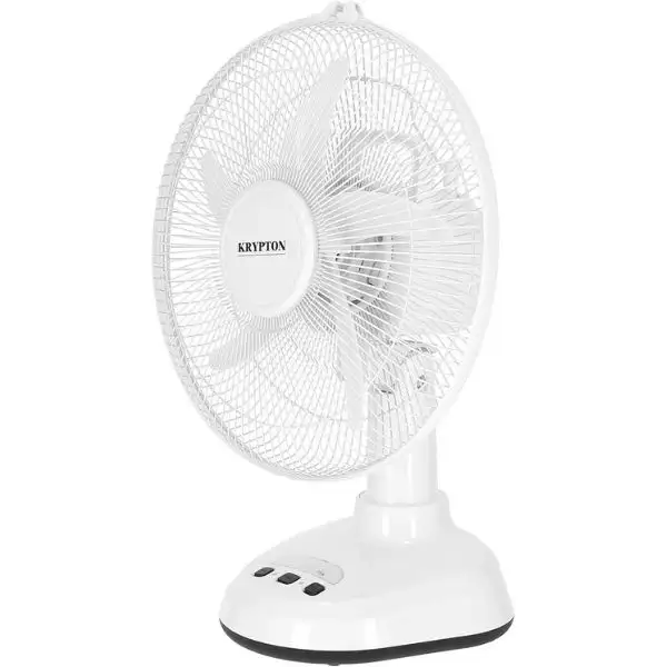 KRYPTON 12" RECHARGEABLE OSCILLATING TABLE FAN - KNF6065